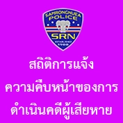 สถิติการแจ้งความคืบหน้าของการดำเนินคดีผู้เสียหาย เดือน มีนาคม 2568